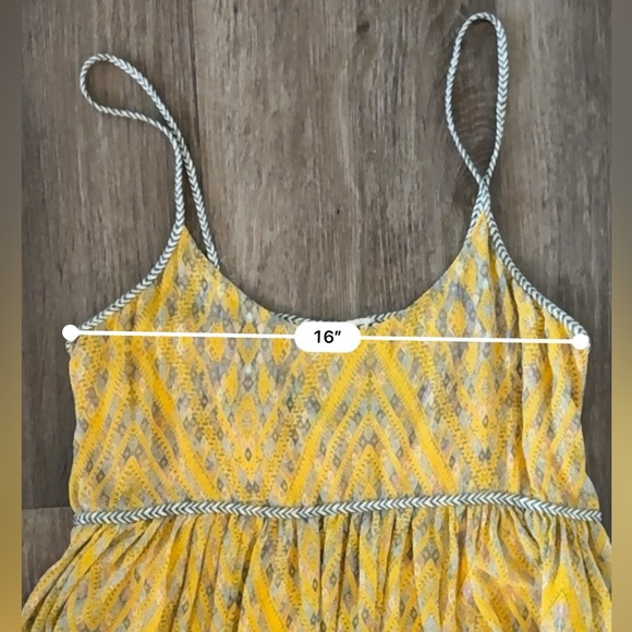 Free People Periscopes In The Sky Yellow Babydoll Dress - Picture 6 of 10